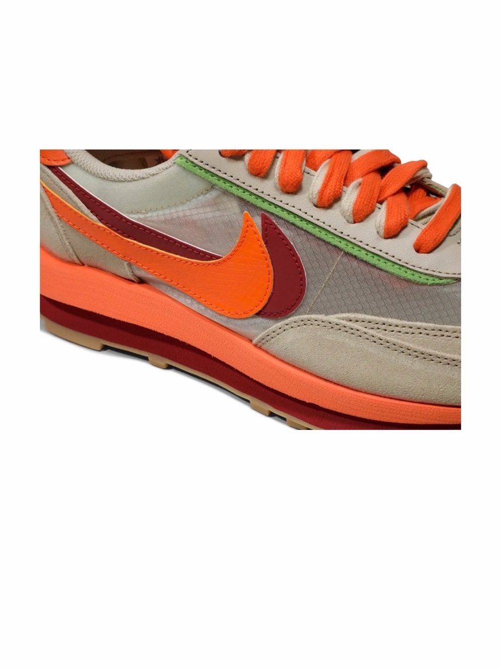 Nike x Sacai x CLOT LDWaffle Net Orange Blaze | Size 6.5M / 8W | DS New w/ Box - Picture 5 of 7